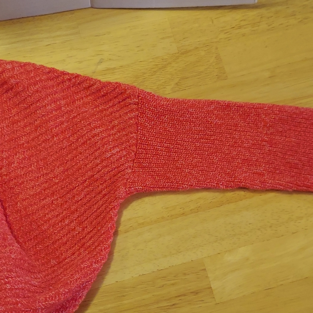 Express Red Oversized Chunky Knit Sweater Small - Picture 4 of 6